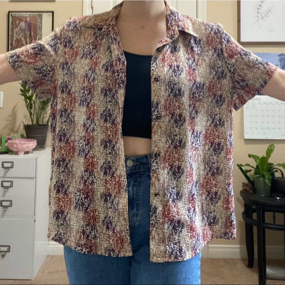 Colorful button up